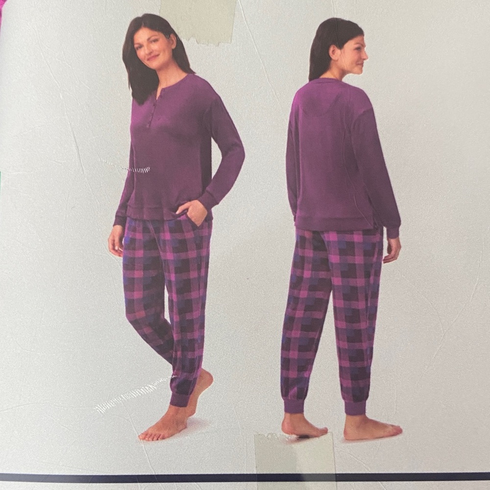 NAUTICA WOMEN'S 2 PIECE FLEECE PAJAMAS SLEEPWEAR SET - Picture 4 of 4